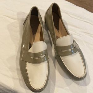 Olive and Cream Size 8 Cole Haan Loafer